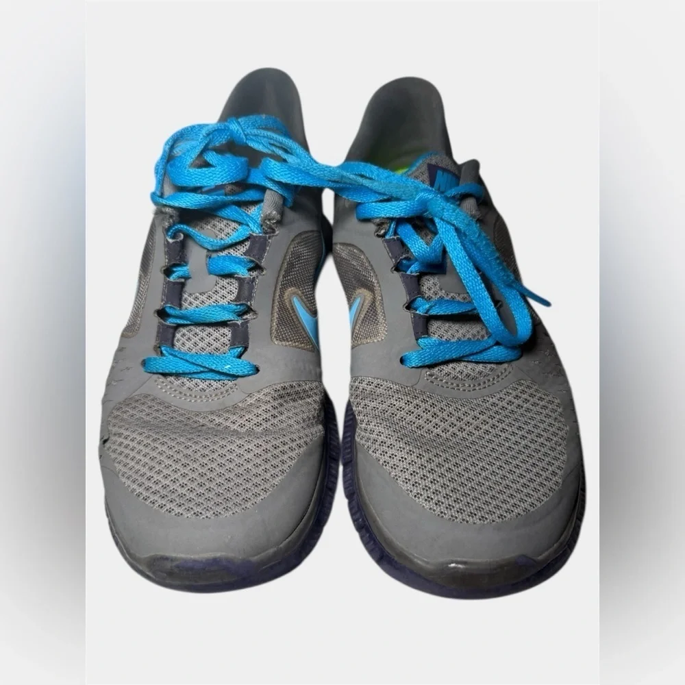 Nike Free Run 3 Women's Shoes Size 6.5 Gray Blue Running Athletic